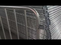 1x2M Barreras de control de multitudes de acero galvanizado Estándar europeo