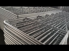 Seguridad vial galvanizada Barrera de control de la multitud peatonal de metal Cercas temporales 1.1M