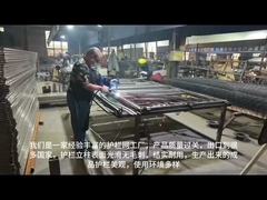 Recinto de acero metálico de perímetro soldado revestido con PVC para aislamiento de talleres