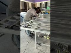 Recinto de seguridad de acero tubular de alta resistencia, resistente a los impactos, protegido contra los rayos UV, ensamblaje de bricolaje