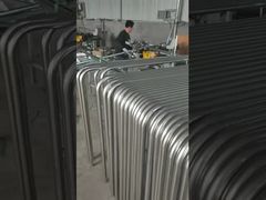 Barrera de control de multitudes de seguridad vial fuerte anti-escalada de acero inoxidable