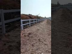 3 Barreras de malla de alambre de ferrocarril Panel de cerca de caballo de vinilo blanco ecológico