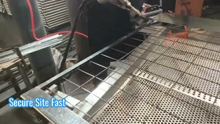 Asegure su sitio cerca temporal galvanizada rápida