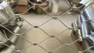 Red de cuerda de acero inoxidable de malla de seguridad para animales de zoológico