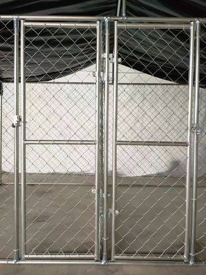 Hot Dipped Galvanized Dog Kennels 6FT Chain Link Dog Kennel Outdoor Run Cage