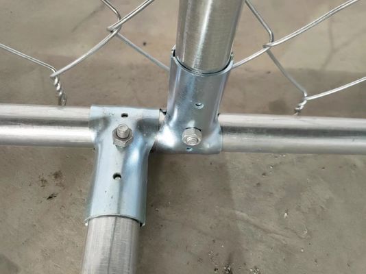 Chain Link Steel Dog Kennel 1.5M Height Galvanized Big Size Case For Animal