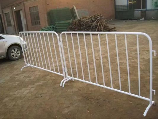 Hot Dipped Galvanized Removable Safety Barriers 2.1M Construction Crowd Control Fence
