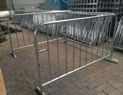 Galvanized Road Safety Metal Pedestrian Crowd Control Barrier Temporary Fencing 1.1M