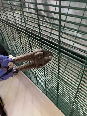 Galvanized High Security Welded Wire Mesh Fence 1.8M Anti Climb Fence With Spike