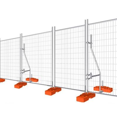 Galvanized Removable Temporary Fence Welded Wire Mesh Fence Panel 2400x2100MM