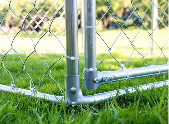 2M Galvanized Steel Run Dog Cage Dog Kennels Pet Kennel Easy Assembly