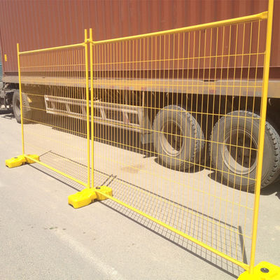 Power Coated Movable Temporary Fence 6x10ft Welded Fencing Simple Structure