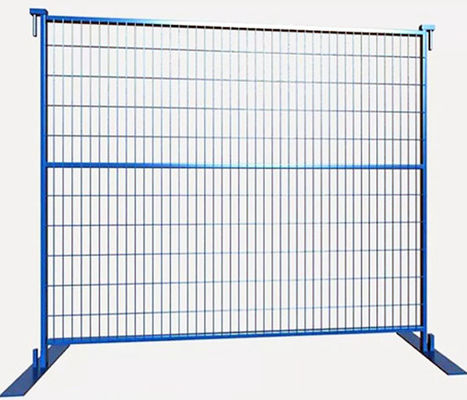 Power Coated Movable Temporary Fence 6x10ft Welded Fencing Simple Structure