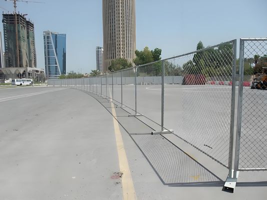Diamond Mesh Temporary Fence 6x10ft Removable Chain Link Fence