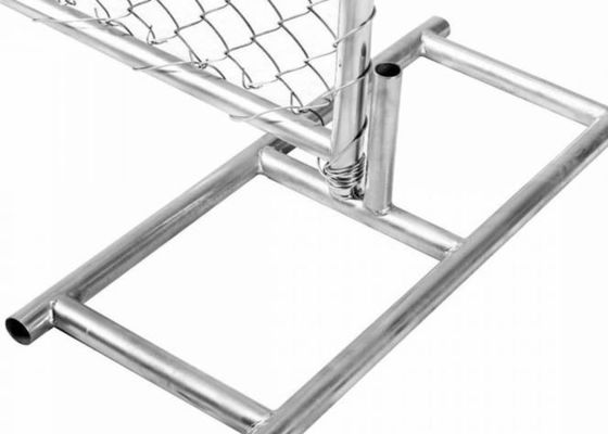 1.8m Galvanized Chain Link Temporary Fence Panel Quick Connect Clamps Anti Climb Mesh For Construction Sites