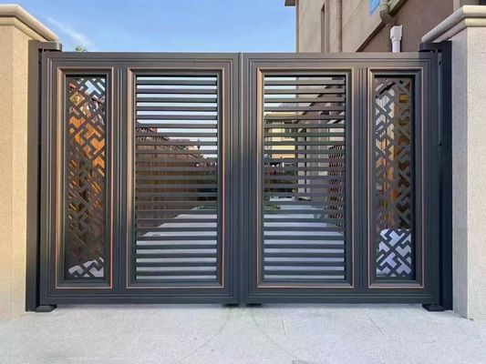European Design 10FT Tubular Steel Gate Customized Decorative Iron Fencing
