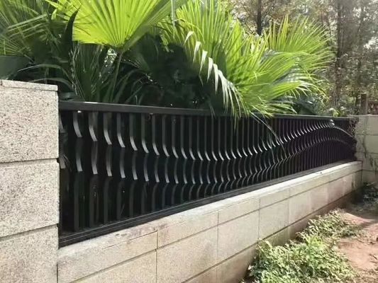 6'x10' Privacy Garden Tubular Picket Fence Corrosion Resistant Wrought Iron Fence Panels