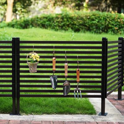 Outdoor Pipe Tubular Steel Fence Gate 10FT Decorative Fence Gate