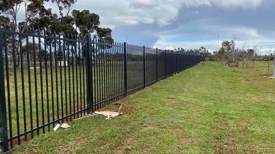 6ft Tall Black Decorative Tubular Steel Fence Metal Outdoor Garden Fence