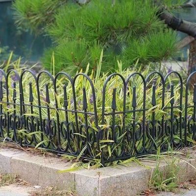 6'x10' Privacy Garden Tubular Picket Fence Corrosion Resistant Wrought Iron Fence Panels