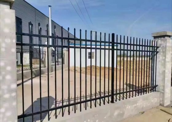 Backyard Garden Tubular Steel Fence Ornamental 2.0m Outdoor Metal Fence