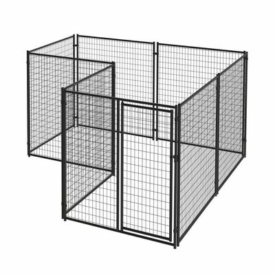 6'X10' Welded Wire Metal Mesh Black Outside Pet Cage Dog Kennel