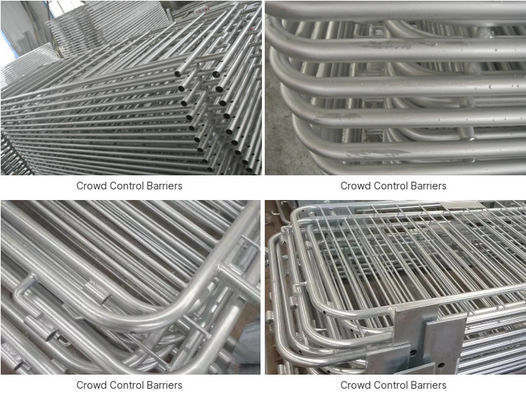 Metal Welded Galvanized Crowd Control Barricade Fence 32mm