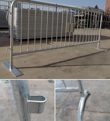 Metal Welded Galvanized Crowd Control Barricade Fence 32mm