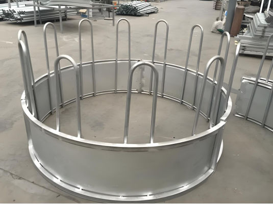 6 Rails Welded Cattle Feeder Panels Galvanized Metal Livestock Fence