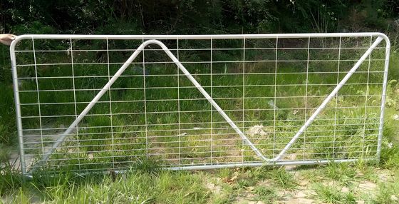 Low Carbon Steel Farm Fence Gate 1.5M Height I Stay Galvanized Iron Field Gates