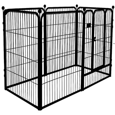 Puppy Pet Dog Play Kennel Foldable Steel Wire Dog Fence Panels