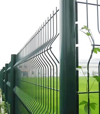 1530MM High 3D Welded Wire Fence , PVC Coated Welded Mesh Fencing
