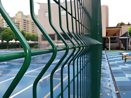 Metal Iron Free Anti Theft V Mesh Security Fence Galvanized 3D Wire Mesh Fence