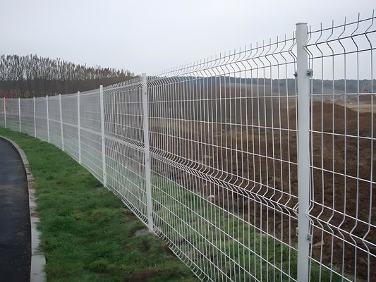 Galvanized V Mesh Security Fence Welded Wire Mesh Panel Fence For School Playground