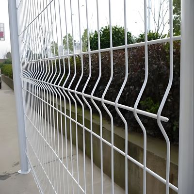 Galvanized V Mesh Security Fence Welded Wire Mesh Panel Fence For School Playground