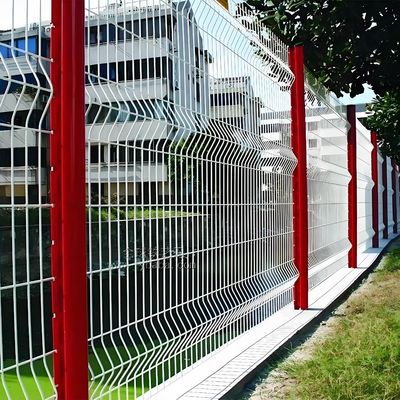 5ft Power Coated Welded Wire Security Fence 3D Curved Security Garden Fence