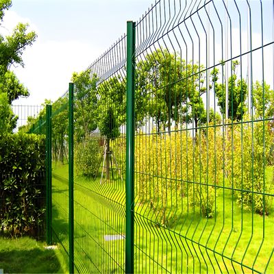 Triangle Bends PVC Coated Farm And Garden Fencing V Mesh Steel Wire Mesh Fence