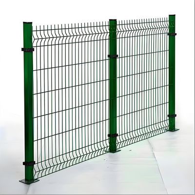 1.5M Dark Green PVC Coating V Mesh Security Fence 3D Park Welded Security Fence