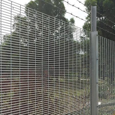 6ft Hospital Security 358 Anti Climb Fence Welded Powder Coated Steel Fence