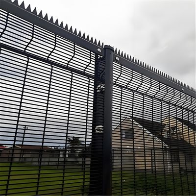High-Speed Galvanized Curvey Security 358 Fence Pvc Anti-Climb Fence With Spike