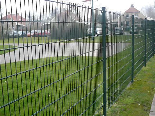 2D Twin Wire Galvanized Security Fence Double Steel Welded Wire Mesh Fence Panels