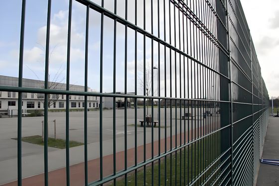 Powder Coated 2D Double Wire Fence Black 868 Mesh Fence Panel