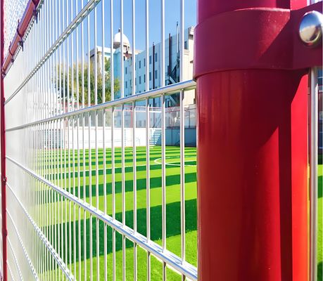 868 Twin Wire Mesh Fencing Panel Double Wire Mesh Style Anti Climb Metal Fencing