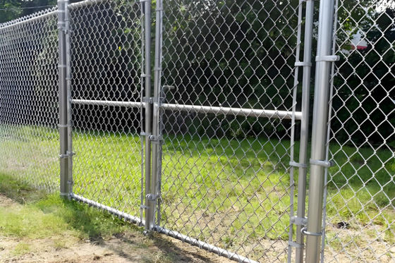6ft Black Animal Weaving Chain Link Fence And Poles 100 Meter Roll