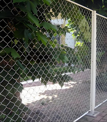 5 Feet Diamond Mesh Chain Link Fence Galvanized Sliver Mesh Fencing