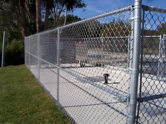 5 Feet Diamond Mesh Chain Link Fence Galvanized Sliver Mesh Fencing