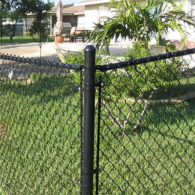 Steel 10 Ft Chain Link Fence Gate Assembled Sustainable Chain Link Security Fence