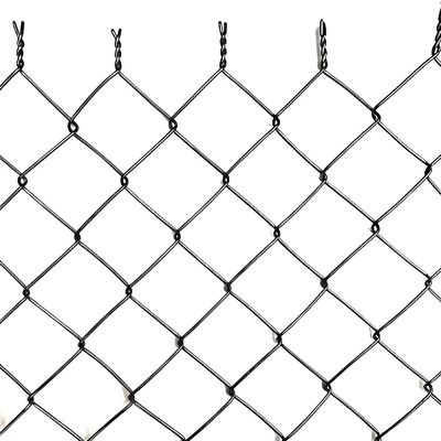 5MM Powder Coated Security Fencing Blue Roll Chain Link Diamond Mesh Fencing Net