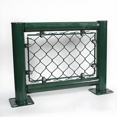 PVC Coated / Galvanized Playground Security Fencing 8ft High Chain Link Security Fencing