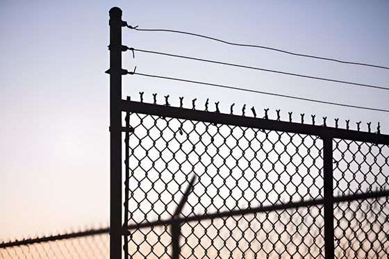PVC Coated / Galvanized Playground Security Fencing 8ft High Chain Link Security Fencing